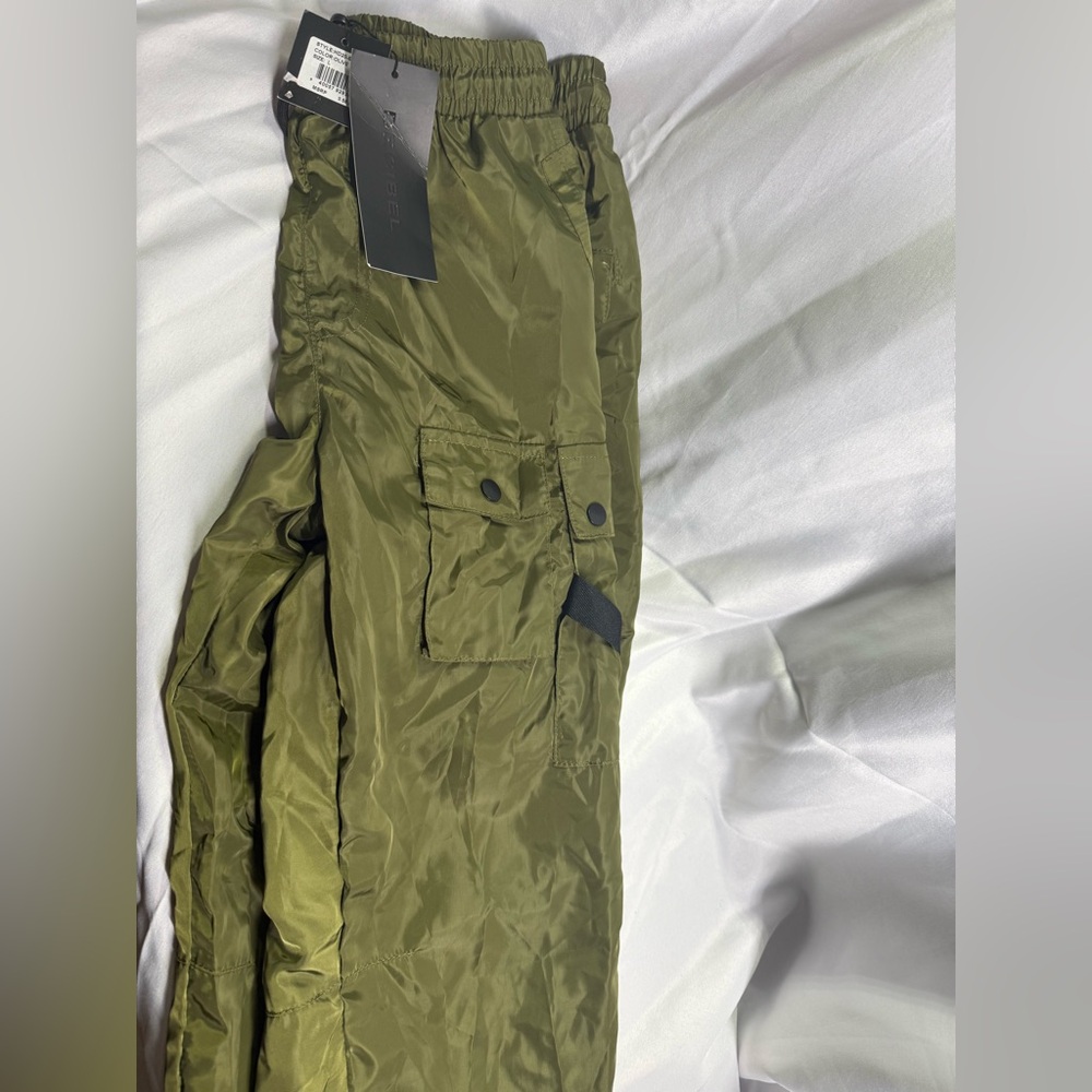 Decibel Polyester Olive Green Cargo Pant NWT! Large